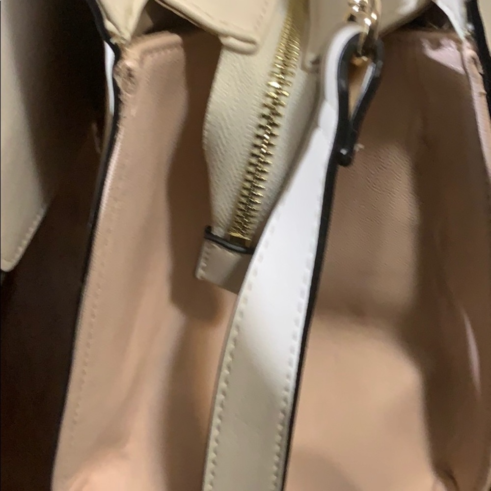🔥NWT Jones New York Summer Handbag Cream/Tan&Pink - Picture 7 of 8